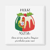 FELIZ NATAL Portugiesische Weihnachten Magnet (Vorne)
