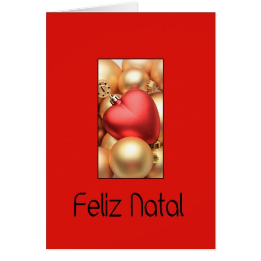 Feliz Natal - Portugiesische Weihnachtskarte (Vorne)