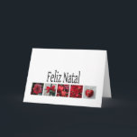 Feliz Natal - Portugiesische Weihnachtskarte Feiertagskarte<br><div class="desc">Erstellt aus einem Original Studio Porto Sabbia Foto! Diese Weihnachtskarte ist auch für verschiedene Familienbeziehungen,  für alle US-Staaten und in einigen nicht-englischen Sprachen erhältlich. Füge deinen eigenen Vers hinzu.</div>