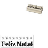 Feliz Natal Portugiesische Weihnachtszeit Gummistempel (Stempel)