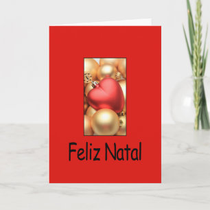 Feliz Natal, Portuguese Christcard Feiertagskarte