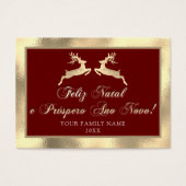 Feliz Natal Próspero Anno Nuovo Foto Royal Gold (Vorderseite)