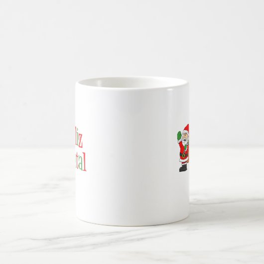 Feliz Natal Santa Kaffeetasse (Mittel)