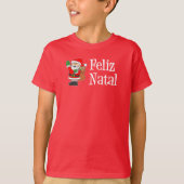 Feliz Natal Santa T-Shirt (Vorderseite)
