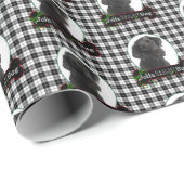 Feliz Naughty Black Lab Geschenkpapier (Rolleneckpunkt)