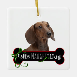 Feliz Naughty Dackel Keramikornament