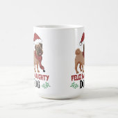 Feliz Naughty Dog Christmas Kaffeetasse (Mittel)