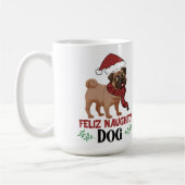 Feliz Naughty Dog Christmas Kaffeetasse (Links)