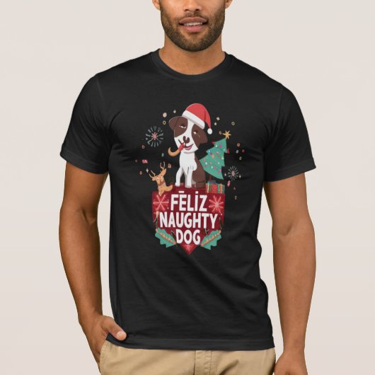 Feliz Naughty Dog T - Shirt (Vorderseite)