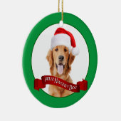 Feliz Naughty Golden Retriever Keramik Ornament (Rechts)