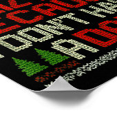 Feliz Navi No Dad Funny Christmas Dark Humor  Poster (Ecke)