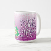 "Feliz Navidad" 15 oz Kaffeetasse (VorderseiteRechts)