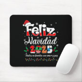 Feliz Navidad 2025 Matching Family Spanish Christm Mousepad (Mit Mouse)
