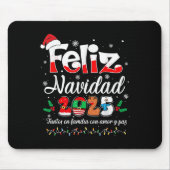 Feliz Navidad 2025 Matching Family Spanish Christm Mousepad (Vorne)