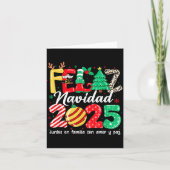 Feliz Navidad 2025 Spanish Christmas Mexican Famil Karte (Vorderseite)