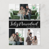 Feliz Navidad 4 Foto Feiertagspostkarte (Vorderseite)