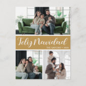 Feliz Navidad 4 Foto Feiertagspostkarte (Vorderseite)
