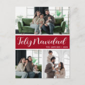 Feliz Navidad 4 Foto Feiertagspostkarte (Vorderseite)
