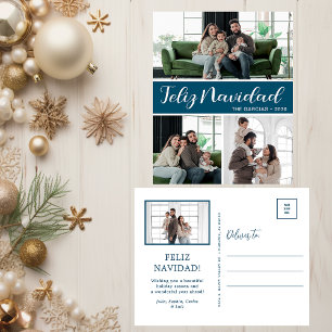 Feliz Navidad 4 Foto Feiertagspostkarte