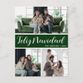 Feliz Navidad 4 Foto Feiertagspostkarte (Vorderseite)