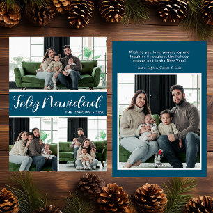 Feliz Navidad 4 Foto Ferienwohnungskarte Feiertagskarte