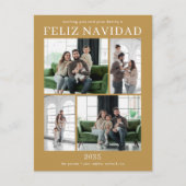 Feliz Navidad 5 Foto Feiertagspostkarte (Vorderseite)