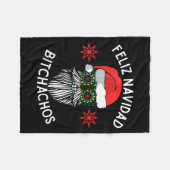 Feliz Navidad Achos Funny Spanish Merry Christmas Fleecedecke (Vorderseite (Horizontal))