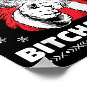 Feliz Navidad Achos Shirt Merry Xmas Funny Santa  Poster (Ecke)