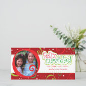 feliz navidad (alegre) feiertagskarte (Stehend Vorderseite)