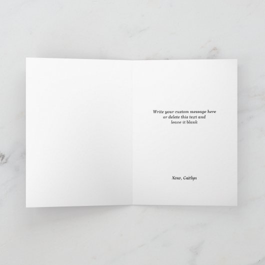 Feliz Navidad Alpaca Llama Funny Pun Weihnachten Karte (Innenseite)