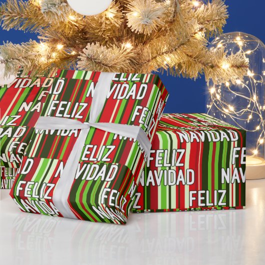Feliz Navidad Amigos Geschenkpapier (Feiertage)
