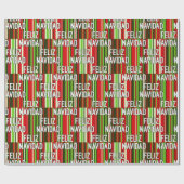 Feliz Navidad Amigos Geschenkpapier (Flach)