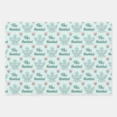 Feliz Navidad Angel Cutout Polka Dots Geschenkpapier Set (Vorderseite 3)