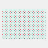 Feliz Navidad Angel Cutout Polka Dots Geschenkpapier Set (Vorderseite 2)