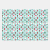 Feliz Navidad Angel Cutout Polka Dots Geschenkpapier Set (Vorderseite)