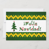Feliz Navidad arriba Einladung (Vorderseite)