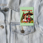 Feliz Navidad Art Button (Insitu)