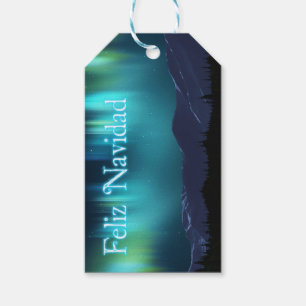 Feliz Navidad - Aurora Borealis Geschenkanhänger