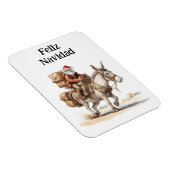 Feliz Navidad aus diesem Südwesten Santa Magnet (Rechte Seite)