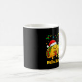Feliz Navidad Avocado Tacos Mexican Xmas Family Ma Kaffeetasse (VorderseiteRechts)