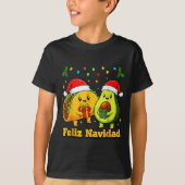 Feliz Navidad Avocado Tacos Mexican Xmas Family Ma T-Shirt (Vorderseite)