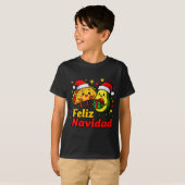 Feliz Navidad Avocado Tacos Mexican Xmas Family Ma T-Shirt (Vorne ganz)