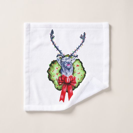 Feliz Navidad Badhandtuch Set (Waschlappen)