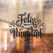 Feliz Navidad begrüßt Kunden Fensteraufkleber (Blatt 2)