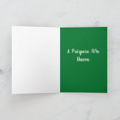 Feliz Navidad Bernese Mountain Dog Karte (Innenseite)