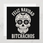 Feliz Navidad Bitchachos Funny Sarcastic Feiertagskarte (Vorne/Hinten)