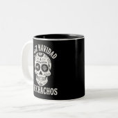 Feliz Navidad Bitchachos Funny Sarcastic Zweifarbige Tasse (Vorderseite Links)