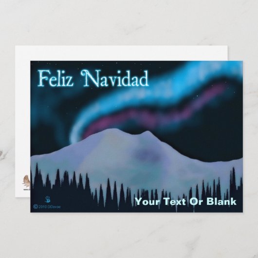 Feliz Navidad - Blue Aurora (Vorne/Hinten)