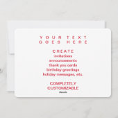 Feliz Navidad (bokeh-Baumleuchten) Feiertagskarte (Rückseite)