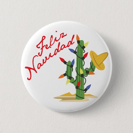 Feliz Navidad Button (Vorderseite)